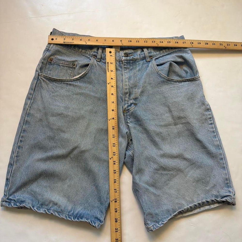 Vintage Todays News Light Wash Denim Jorts Low Rise Dad Shorts 36 - Picture 5 of 6